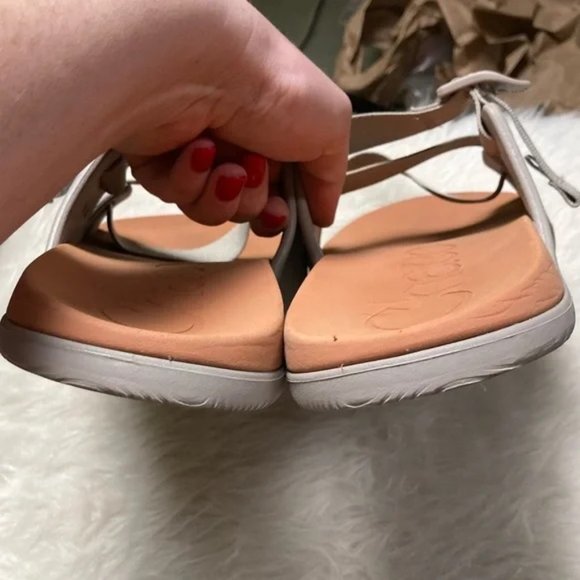 CHACO’S MENS Chillos Slides I’m Moonrock Grey and Tan - Picture 8 of 8